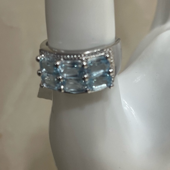 Sale‼️Sterling Silver Topaz Ladies' Ring- Size 7 - - Picture 11 of 12